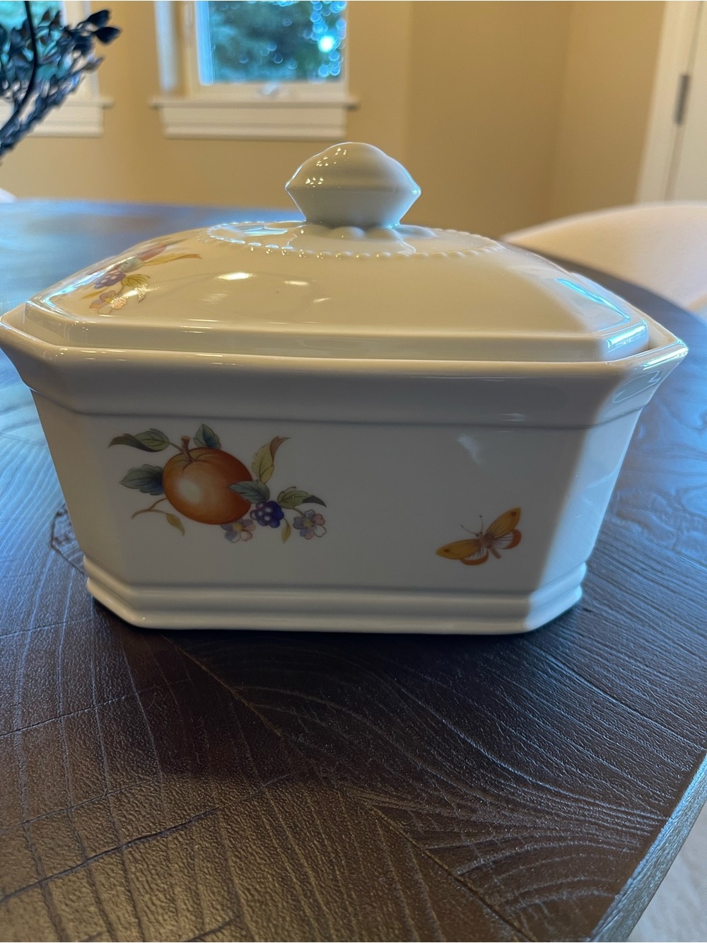 Cordon Bleu White Porcelain Lidded Serving Dish